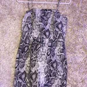 Snake print dress